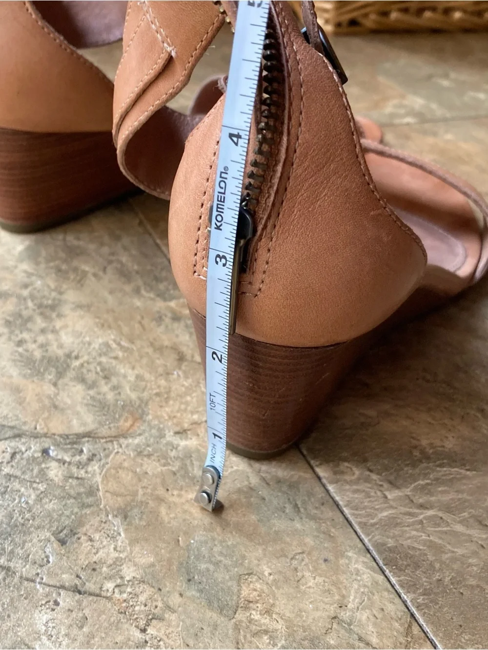UGG char Womens Ankle-Strap Wedge Sandals -  Brown
